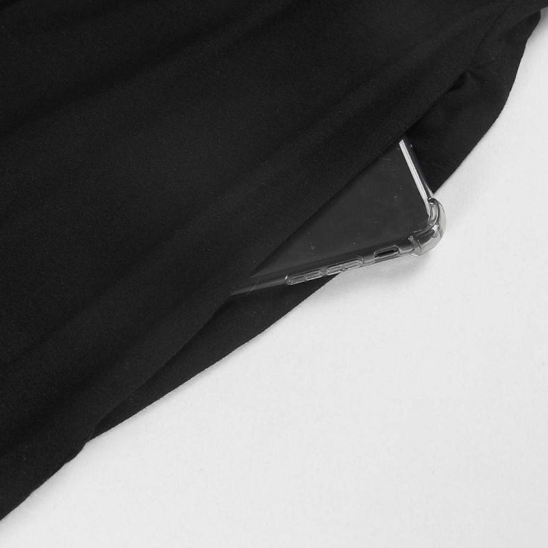 PRIMODA Women's Summer Casual Sleeveless V Neck Adjustable Spaghetti Strap Maxi Long Dress(Black,XL) - Image 5